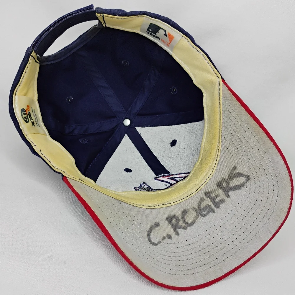 MLB Atlanta Braves Navy Blue & Red Embroidered Sports Ball Cap Adjustable Hat OS